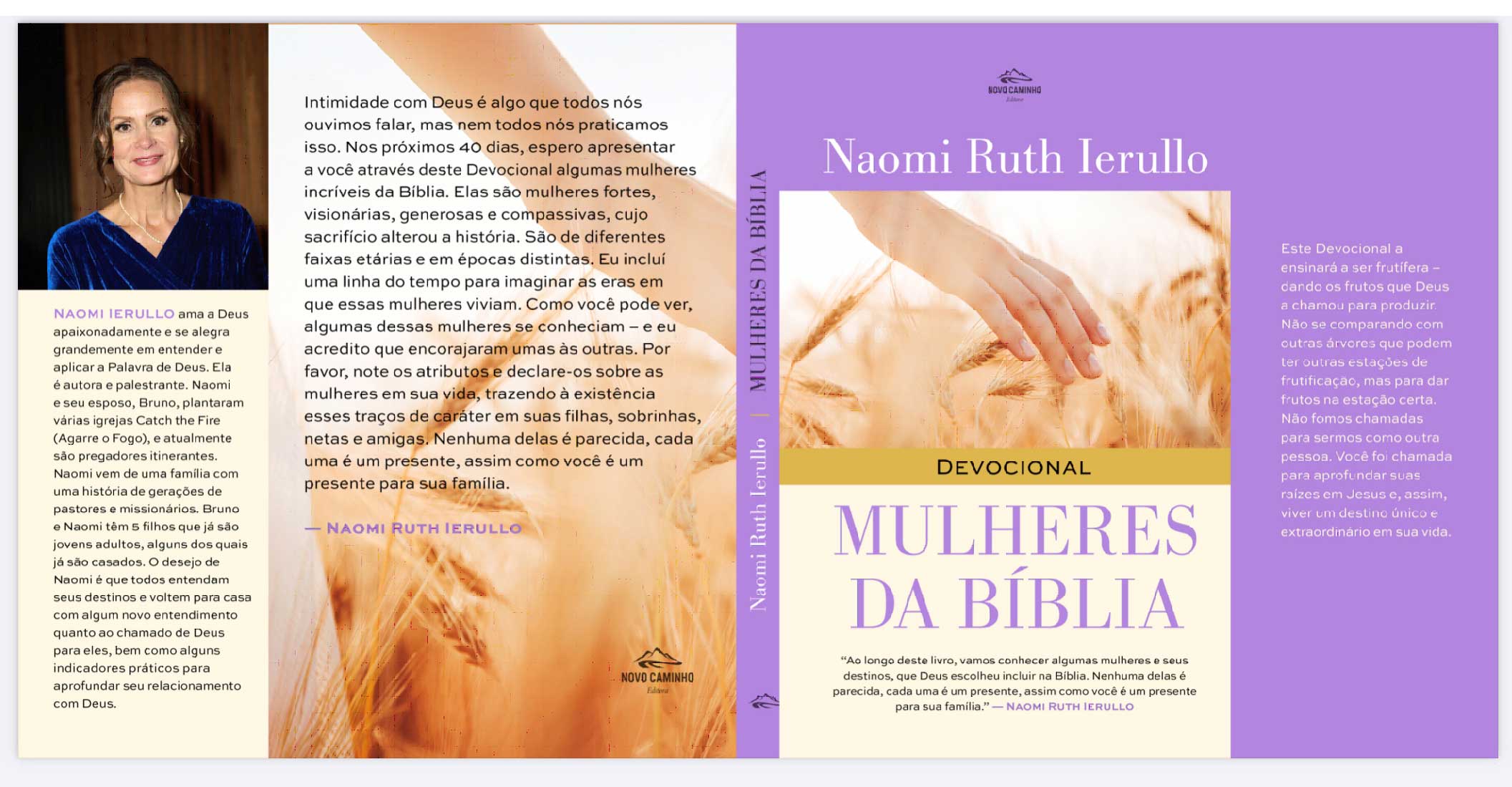 Mulheres Da Biblia 40 Day Devotional book in Portugese by Naomi Ruth Ierullo Full Cover